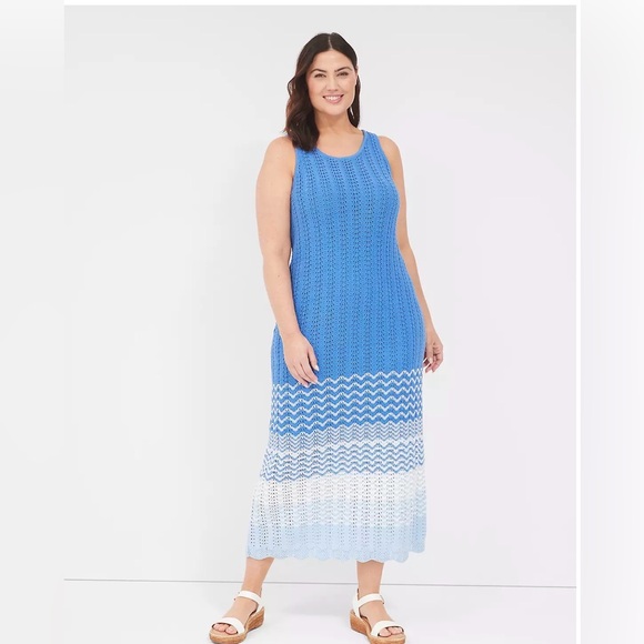 Lane Bryant Sleeveless Scoop-Neck Midi Sweater Dress - Picture 5 of 5